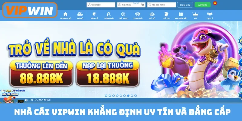 Nhà cái Vipwin khẳng định uy tín và đẳng cấp